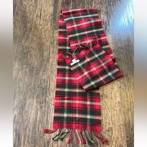 Vintage Johnstons Wool Plaid Scarf